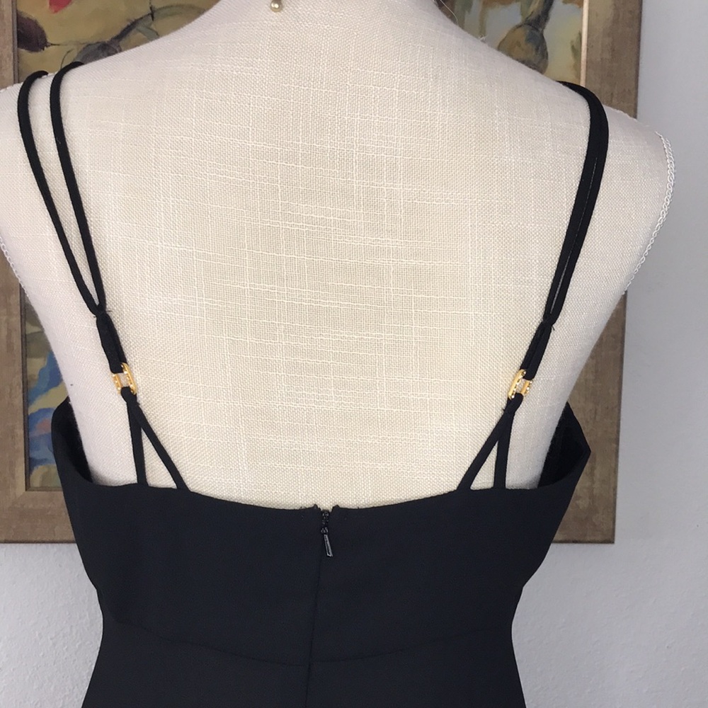 Vintage Sexy Little Black Cocktail Dress Size 9 - Picture 5 of 10